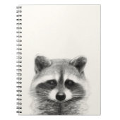 Raccoon potlood Tekening Notitieboek (Voorkant)