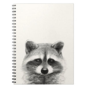 Raccoon potlood Tekening Notitieboek