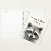 Raccoon potlood Tekening Planner (Display)