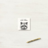Raccoon potlood Tekening Post-it® Notes (Op bureau)