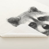 Raccoon potlood Tekening Sherpa Deken (3/4)