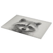 Raccoon potlood Tekening Snijplank (Hoek)