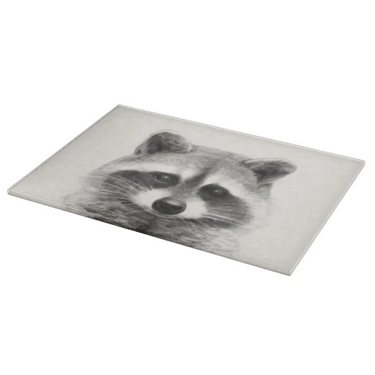 Raccoon potlood Tekening Snijplank (Hoek)