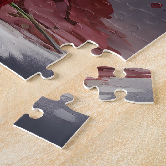 Raccoon prullenbak poëzie Valentijnsdag Legpuzzel (Zijkant)