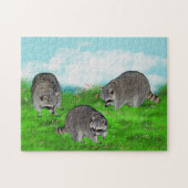 Raccoon Puzzle Legpuzzel (Horizontaal)