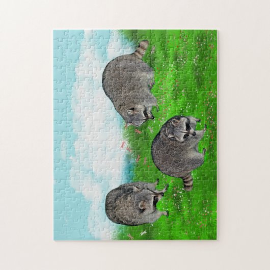 Raccoon Puzzle Legpuzzel (Verticaal)