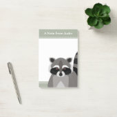 Raccoon Rascal Cute Design met Jouw tekst Post-it® Notes (Kantoor)