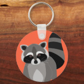 Raccoon Rascal Sleutelhanger (Achterkant)