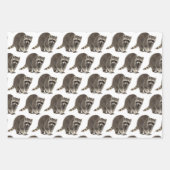 Raccoon Realm: Whimsical Woodland Gift Wrap Inpakpapier Vel (Voorkant 2)