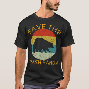 raccoon redt de vuilnisbelt t-shirt