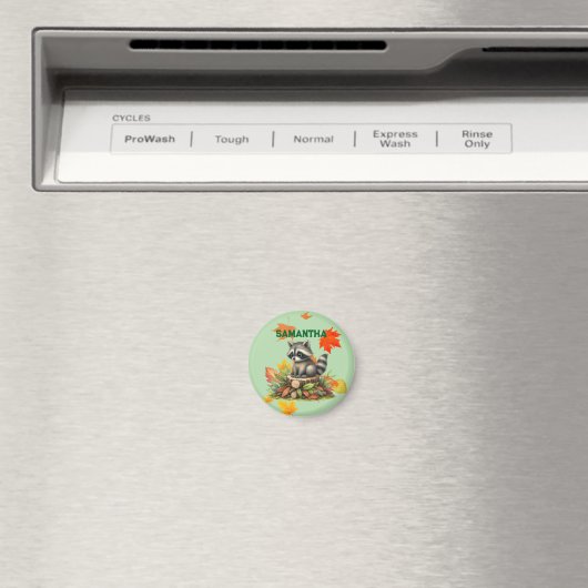 Raccoon Refrigerator Magnet (Insitu (Vaatwasser))
