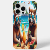 Raccoon rendez-vous Case-Mate iPhone case (Achterkant)