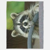 RACCOON RIJDEN FLEECE DEKEN (Voorkant)
