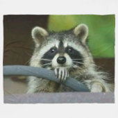 RACCOON RIJDEN FLEECE DEKEN (Voorkant (Horizontaal))