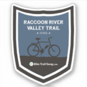 Raccoon River Valley Trail Sticker (Voorkant)