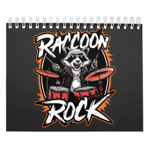 Raccoon Rock T-shirt - Grappig Raccoon Cowboy Desi Kalender