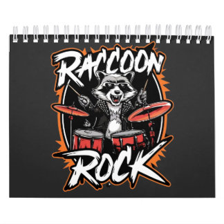 Raccoon Rock T-shirt - Grappig Raccoon Cowboy Desi Kalender