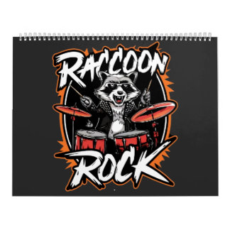 Raccoon Rock T-shirt - Grappig Raccoon Cowboy Desi Kalender