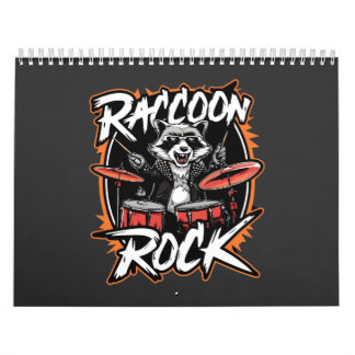 Raccoon Rock T-shirt - Grappig Raccoon Cowboy Desi Kalender
