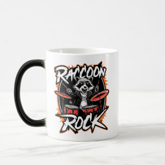 Raccoon Rock T-shirt - Grappig Raccoon Cowboy Desi Magische Mok
