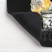 Raccoon Rollin Into 2026 Funny Dumpster Fire 2025 Muismat (Hoek)