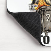 Raccoon Rolling Into 2026 Happy New Year 2026 Funn Muismat (Hoek)