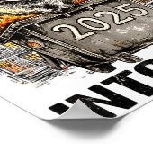 Raccoon Rolling Into 2026 Happy New Year 2026 Funn Poster (Hoek)