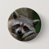 Raccoon Ronde Button 5,7 Cm (Voorkant)