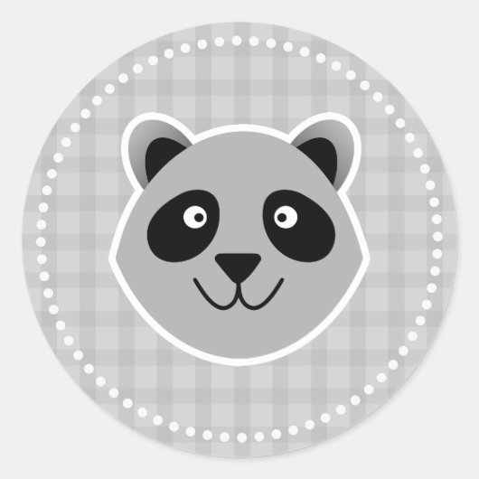 Raccoon Ronde Sticker (Voorkant)