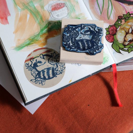 Raccoon Rubberstempel