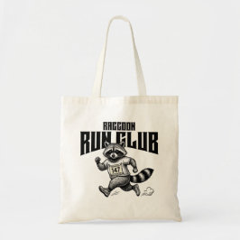 "Raccoon Run Club Marathon Retro Trash Panda Hardl Tote Bag