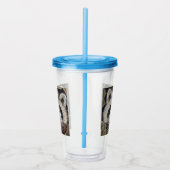 Raccoon schilderen acryl drinkbeker (Rechts)