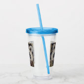 Raccoon schilderen acryl drinkbeker (Links)