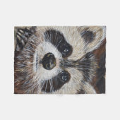 Raccoon schilderen fleece deken (Voorkant (Horizontaal))