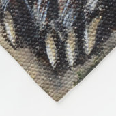 Raccoon schilderen fleece deken (Hoek)