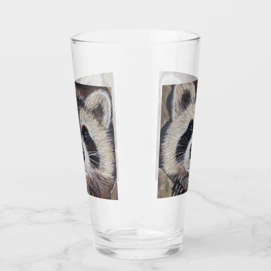 Raccoon schilderen glas (Rechts)