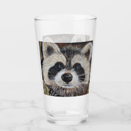 Raccoon schilderen glas