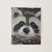 Raccoon schilderen legpuzzel (Verticaal)