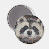 Raccoon schilderen magneet (Voorkant / Achterkant)