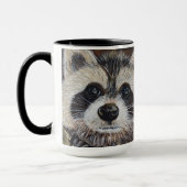 Raccoon schilderen mok (Links)