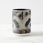Raccoon schilderen mok (Midden)