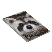 Raccoon schilderen notitieboek (Rechterzijde)
