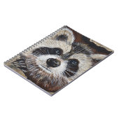 Raccoon schilderen notitieboek (Linkerzijde)