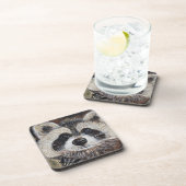 Raccoon schilderen onderzetter (Rechterzijde)