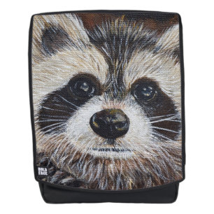 Raccoon schilderen rugtassen