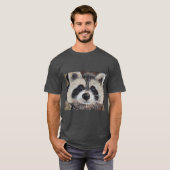 Raccoon schilderen t-shirt (Voorkant volledig)