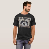 Raccoon schilderen t-shirt (Voorkant volledig)
