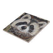 Raccoon schilderen tegeltje (Zijkant)