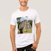 Raccoon Selfie 3 Tri-Blend Shirt (Voorkant)