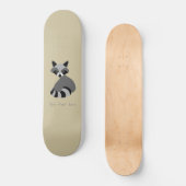 Raccoon skateboard (Voorkant)